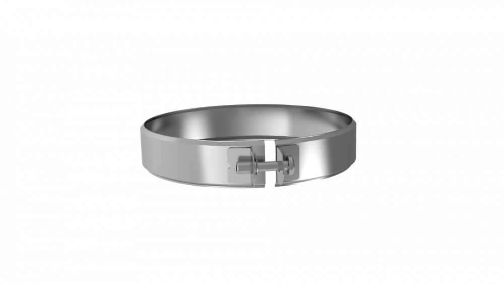 Хомут обжимной, ф 150, AISI 439/0,5мм, h=46мм