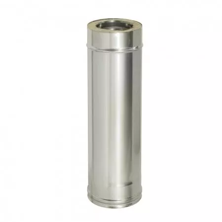 Сэндвич-труба 1,0м, ф 150х210, AISI 430/Оц, 0,5мм/0,5мм, (К)