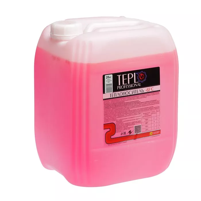 Теплоноситель Teplo Professional-65. 20кг пропиленгликоль зеленый